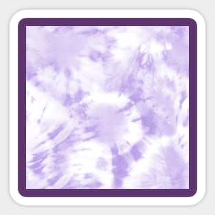 Purple and White Pastel Tie-Dye Sticker